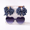 3Pcs Kids Hair Clips & Sunglasses Set