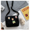 Cute Small Canvas Bag with Pendant