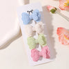4pcs/set Cute Handmade Butterfly Hair Clips