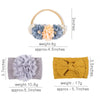 3Pcs Cable Knit Baby Headbands Set
