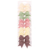 Cute Solid Ribbon Bow Hair Clips