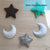 Nordic Felt Fabric Star Garland