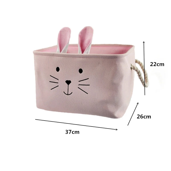Pink Foldable Laundry Basket