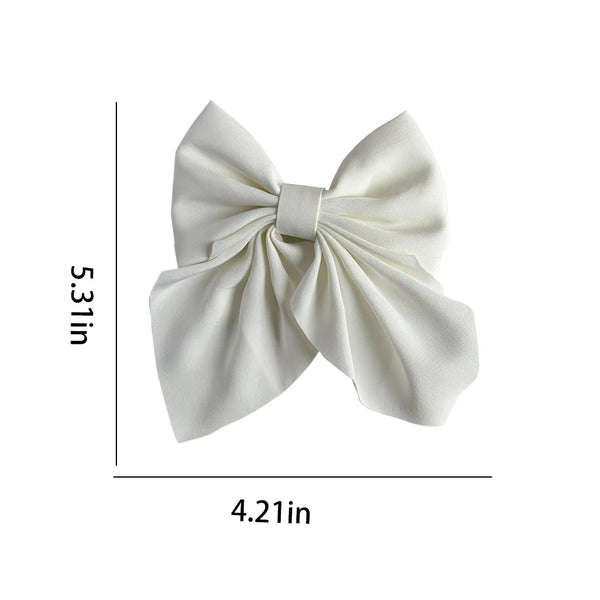 5Pcs Elegant Satin Bow Hair Clips