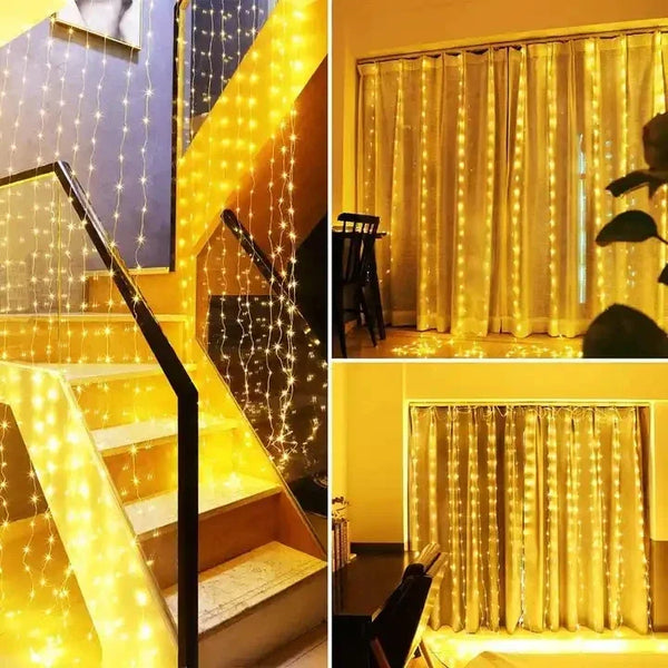 LED Curtain String Lights for Bedroom