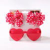 3Pcs Kids Hair Clips & Sunglasses Set