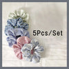 5Pcs Satin Elastic Hair Scrunchies