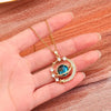 Luxury Zircon Moon Pendant Necklace