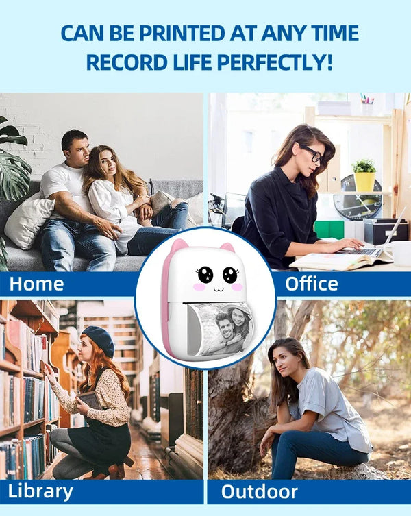 Mini Cat Print Bluetooth Printer