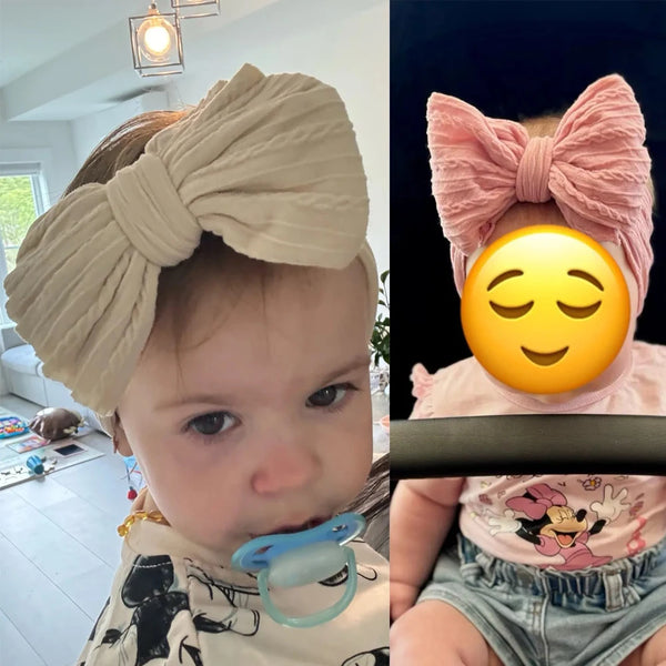 Soft Stretchy Baby Bow Headband