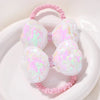 2Pcs Flower Bow Kids Hair Ties