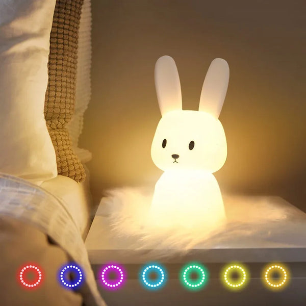 awaii USB Rabbit Night Light for Kids Room