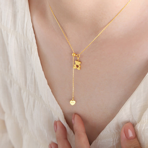 Cartoon Bear Cute Girls’ Necklace