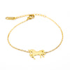 Fashion Gold Unicorn Charm Bracelet