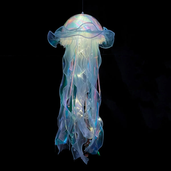 blue jellyfish lamp