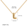 Bubble Letter Pendant Necklace