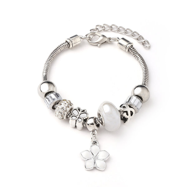 Colorful Crystal Beaded Bracelet Girls