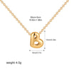 Bubble Letter Pendant Necklace