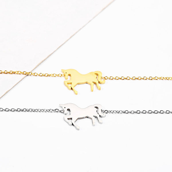 Fashion Gold Unicorn Charm Bracelet