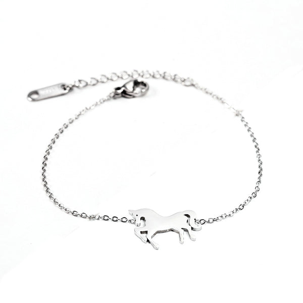 Fashion Gold Unicorn Charm Bracelet