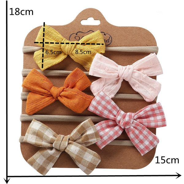 Handmade Baby Bow Headband Set