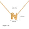 Bubble Letter Pendant Necklace