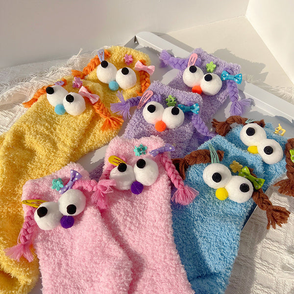 Soft Warm Coral Fleece Socks