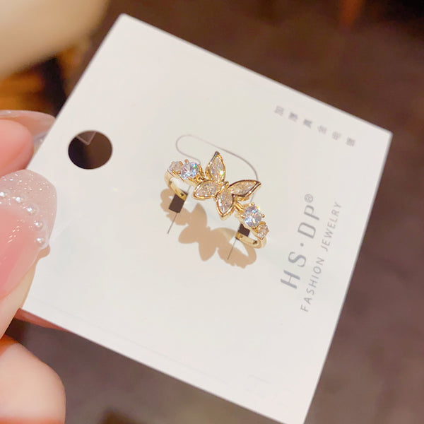 Beautiful Gold Plated Butterfly Ring