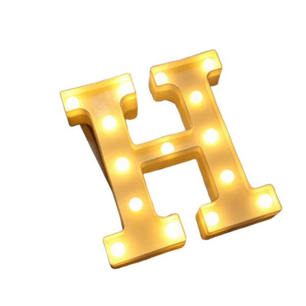 h Alphabet Letter Lights