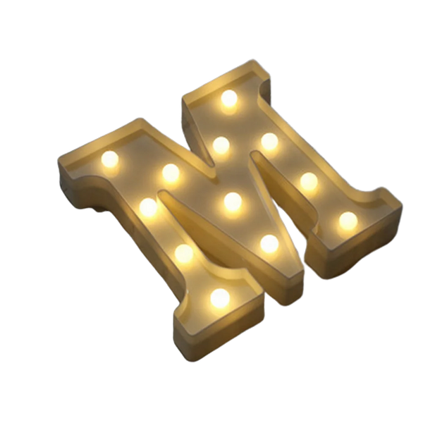 m Alphabet Letter Lights