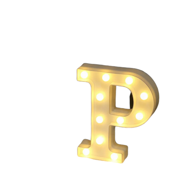 p Letter Lights