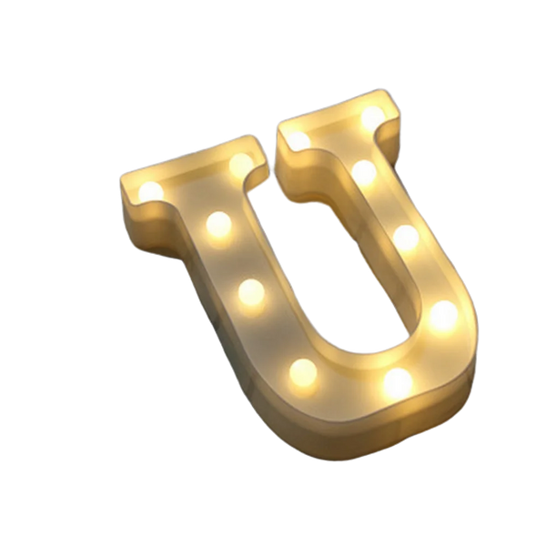u Letter Lights