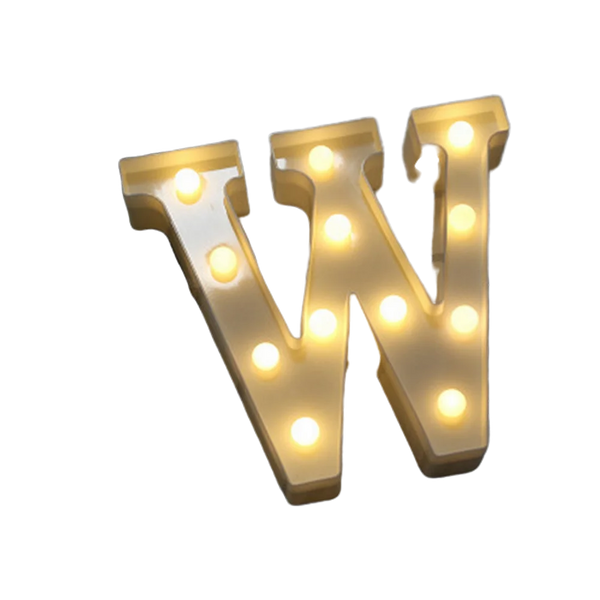 w Letter Lights