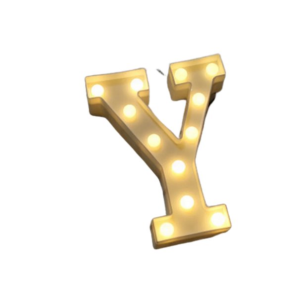 y Alphabet Letter Lights