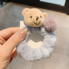 Little Bear Hairy Hair Rope Cute Girl Simple Hair Tie