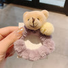 Little Bear Hairy Hair Rope Cute Girl Simple Hair Tie