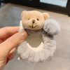 Little Bear Hairy Hair Rope Cute Girl Simple Hair Tie