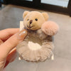 Little Bear Hairy Hair Rope Cute Girl Simple Hair Tie