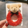 Little Bear Hairy Hair Rope Cute Girl Simple Hair Tie