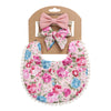 Linen Cotton Solid Color Printing Children Double-Sided Bib Bib Baby Saliva Pocket