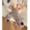 Cute Cartoon Dog Floor Socks Winter Warm Non-slip Plush Socks