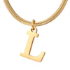 Minimalist A-Z Letter Pendant Necklace For Girls Teen Stainless Steel Gold Color Chains Jewelry Birthday Gift