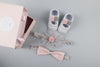 New baby hair accessories socks and shoes set box