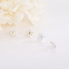 S925 Sterling Silver Sweet Daisies Stud Earrings