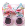 Girl's Sunglasses Hair Band Set Fashion Girls Cute UV Protection Eye Protection Toy Sunglasses Headband Cover