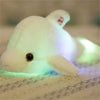 Cute Creative Luminous Plush 32cm Toy Dolphin Doll Glowing LED Light Animal Toys Colorful Doll Pillow Children's Lovely Gift