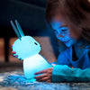 Adorable and Charming Kawaii USB Rechargeable Rabbit Night Light - Delightful Cute Bunny Lamp Enhances Room Decor with Cozy Charm