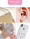 Disney girls Frozen elsaAnna 3D earrings and nail stickers