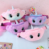 Plush Unicorn Waist Bag Plush Toy Kids Fanny Pack Cartoon Plush Women Belt Bag Fashion Travel Phone Pouch Chest Bag