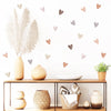 36pcs Heart Shape Trendy Boho Style Wall Stickers Bohemian Wall Decals for Living Room Bedroom Nursery Room Kids Room Home Decor